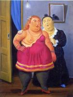 Botero, Fernando - Abstract oil painting.